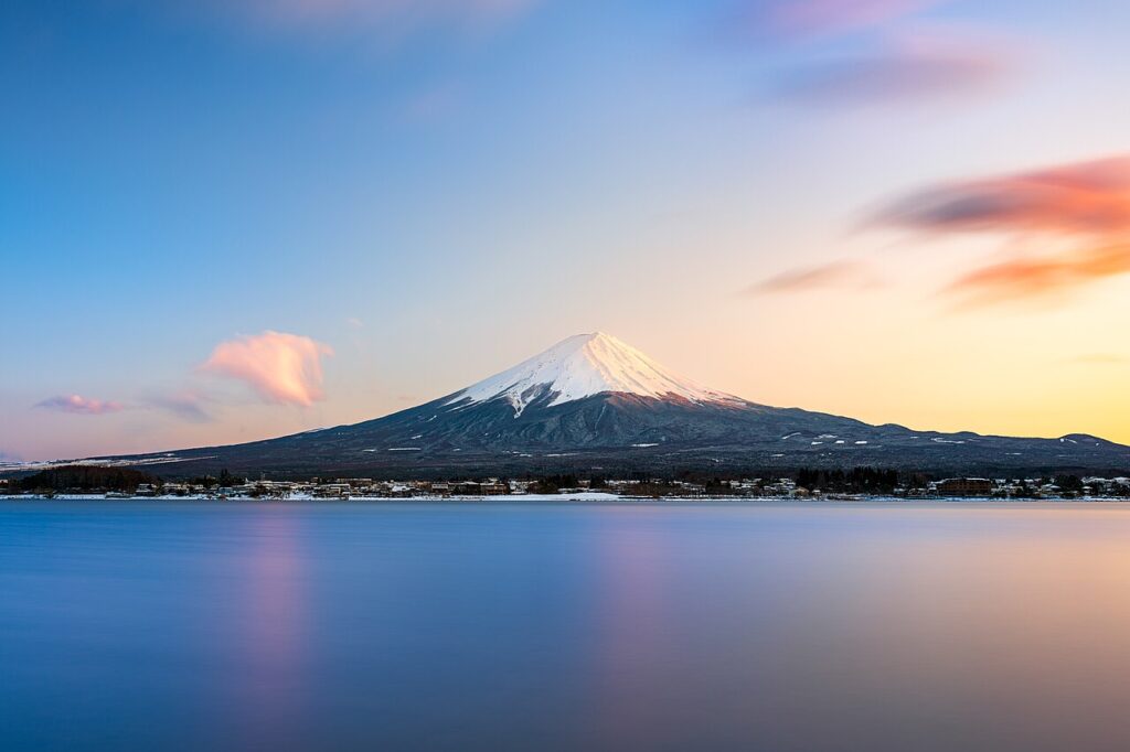 富士山の夕景